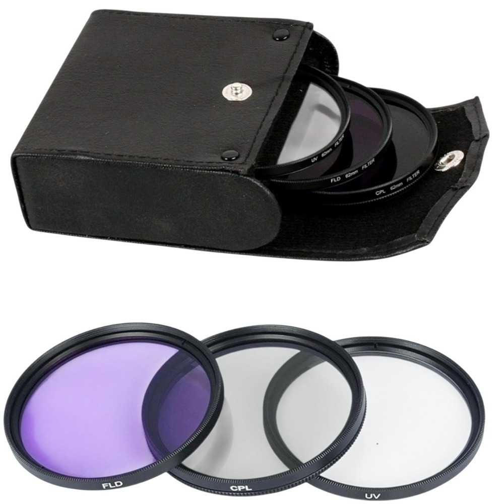 UV+CPL+FLD Lens Filter Set 55mm For Cannon For Sony Lens Digital SLRs New - Picture 1 of 8